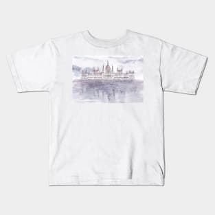 Hand drawn Budapest Parliament Kids T-Shirt